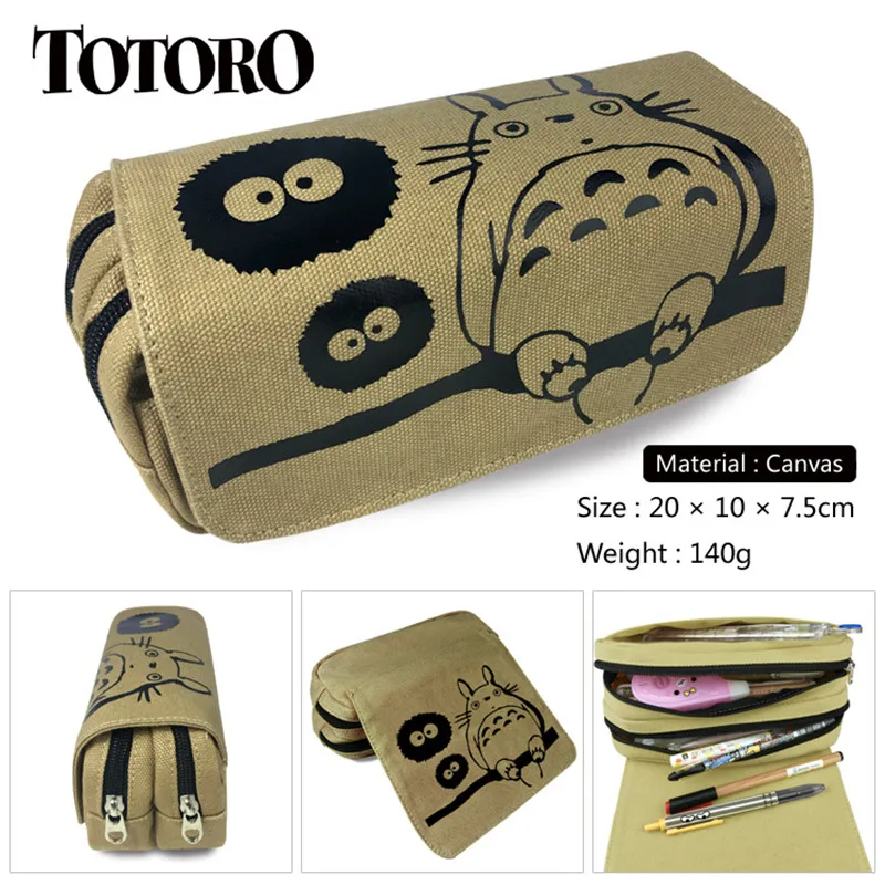 Холщовый чехол-кошелек Totoro для мальчиков и девочек чехол карандашей с рисунком