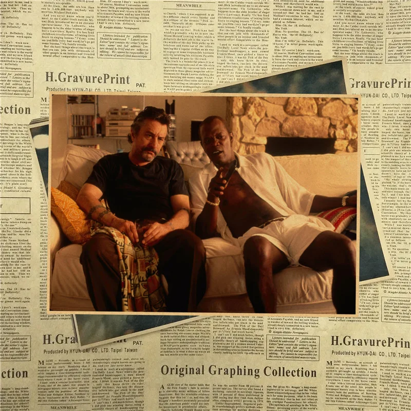 Винтажный постер из крафт бумаги в стиле фильма Джеки Браун 42x30 см|kraft paper poster|wall