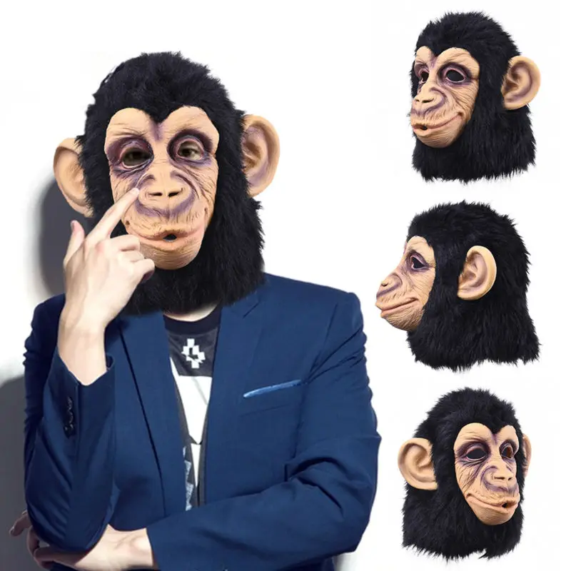 Маскарадная маска для Хэллоуина Rise of Planet the Apes gorilla костюмы с изображением короля