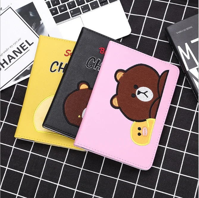 Case for Ipad 2 3 4 Cute cartoon design pu leather&amppc material holder smart cover case 2/3/4 A1460 A1459 Free Shipping | Компьютеры и