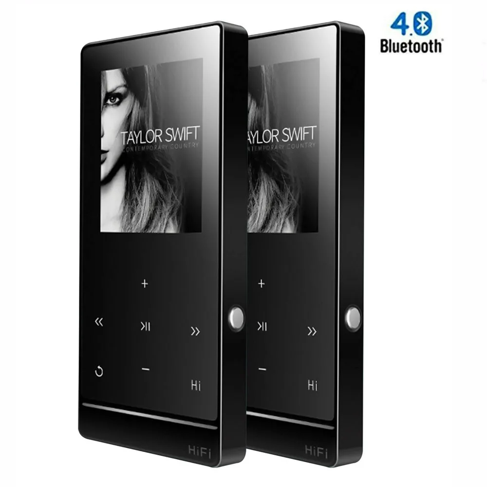 Спортивные Bluetooth 4 0 MP3 плеер сенсорные кнопки с подсветкой 8 Гб hi fi звук диктофоном