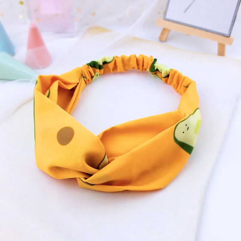 Шифоновая Цветочная Женская повязка Дамский тюрбан эластичный обруч для головы Женские аксессуары для волос для женщин полосатые резинки для волос WH04