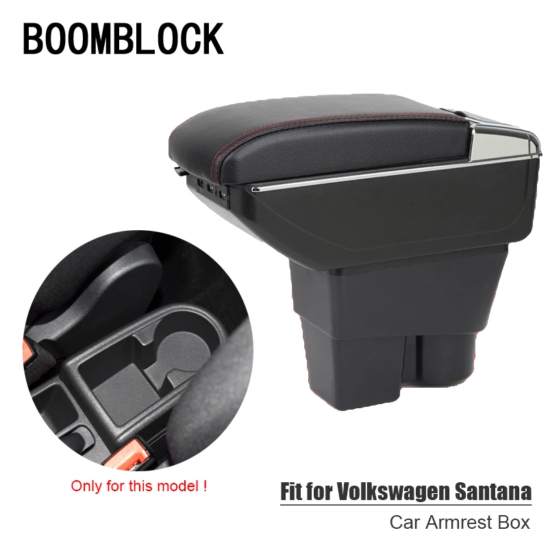 

Auto Car Armrest Box Modified For Volkswagen VW Jetta MK6 Santana Accessories 2013 2014 2015 2016 USB Cup Holder Ashtray Storage