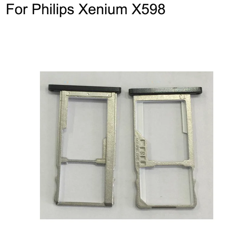 Держатель для Sim карты Philips Xenium X598 5 дюйма слот ZTE Nubia Z 17 Mini nx 569j|Корпусы и рамки