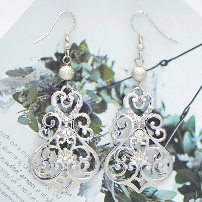 Модные Классические серьги подвески из цинкового сплава для