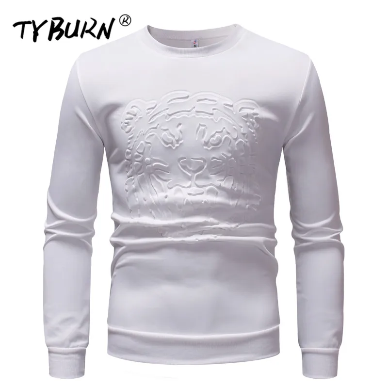 TYBURN 2019 осенняя тонкая уличная футболка мужская повседневная для фитнеса Топы И
