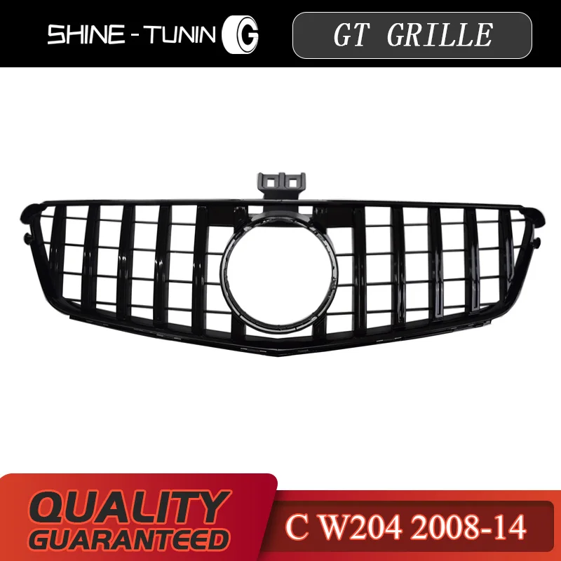 Передняя решетка подходящая форма-B C класс W204 GT GTR C180 C200 C300 C250 C350 2008-14 с эмблемой |