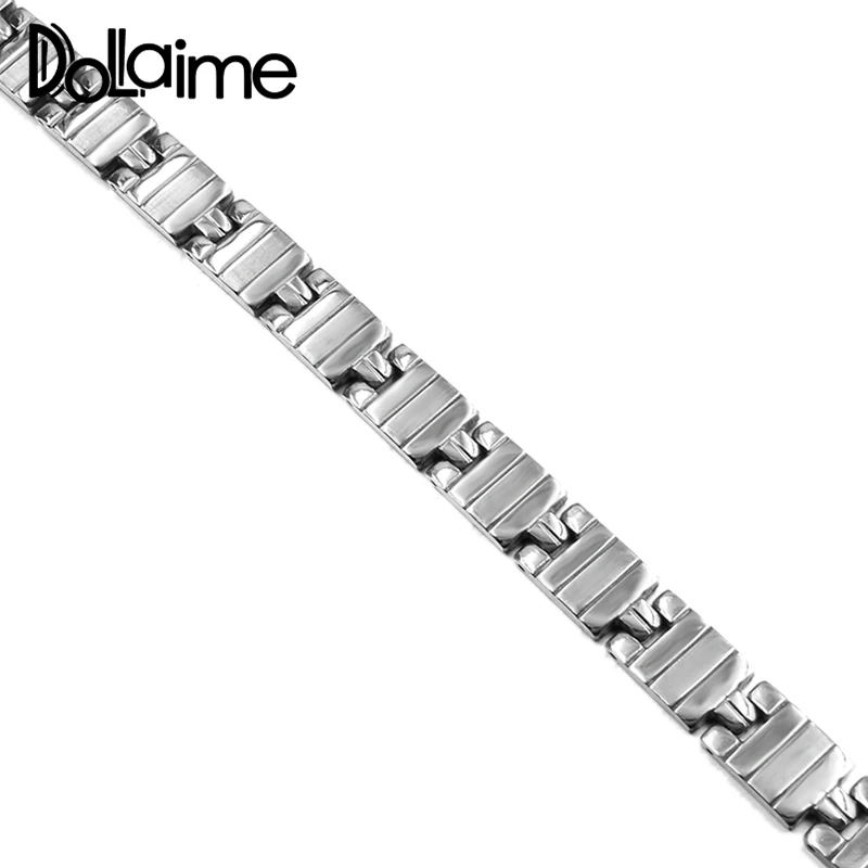 Модный Унисекс Браслет Dolaime Anniversary из нержавеющей стали серебристого цвета с