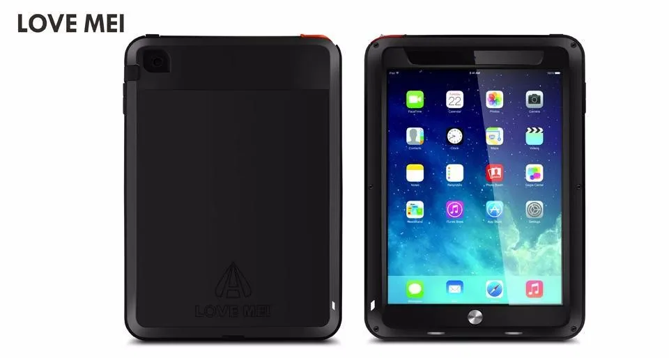 Love Mei защитный чехол водонепроницаемый чехол для iPad Mini 1 2 3 retina Fundas корпус Защита от воды/грязи/ударов/дождя для iPad Mini3