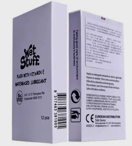 Еда класса Интимная смазка для секса на водной основе анальный лубрикант