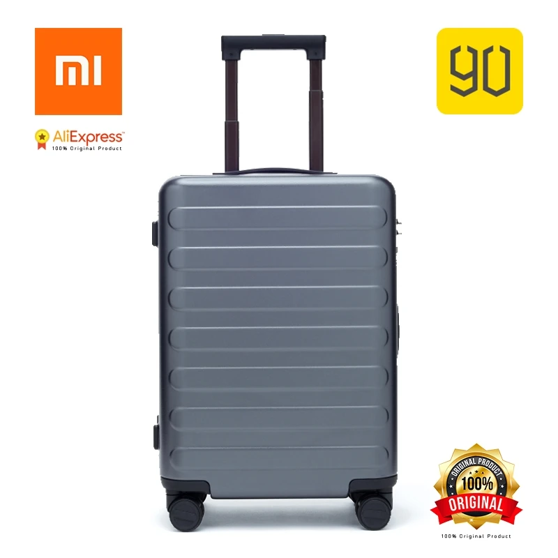 Xiaomi Original Eco-system 90FUN SEVEN-Bar Business Travel Suitcase PC Carry on Spinner Wheel Luggage 20 Inch for Woman Man | Электроника