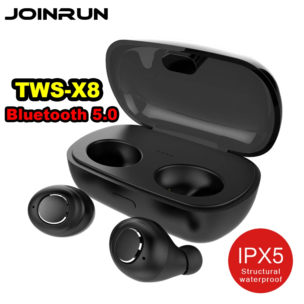 TWS X8 Bluetooth 5 0 беспроводные мини наушники водонепроницаемые спортивные смарт с
