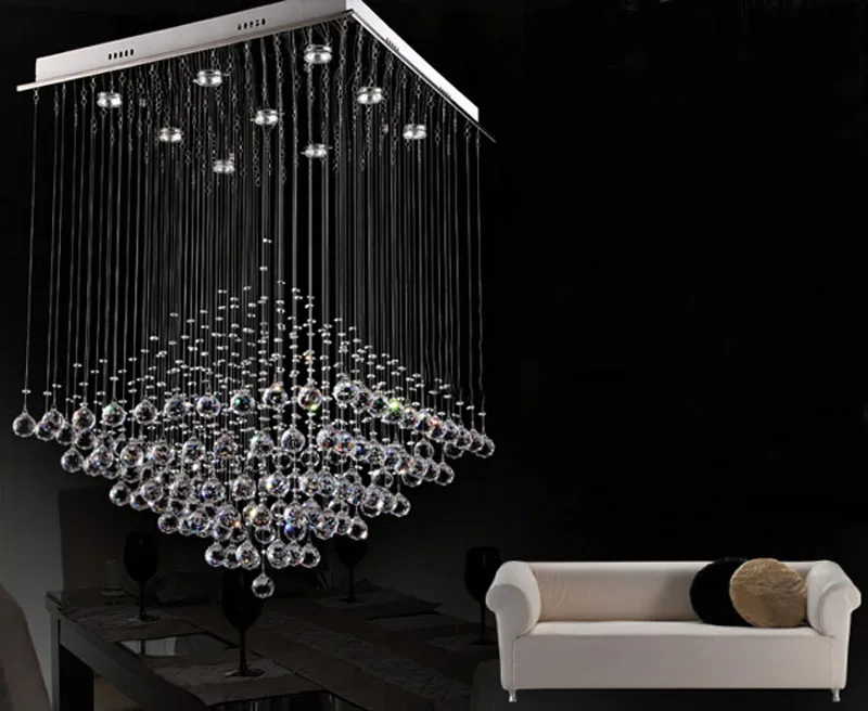 Современные хрустальные люстры светильники для столовой k9 подвесная линия