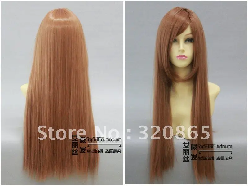 Rotary penguin tank high CangYang Qiu shallow mixed brown 60 cm straight hair cosplay wig |