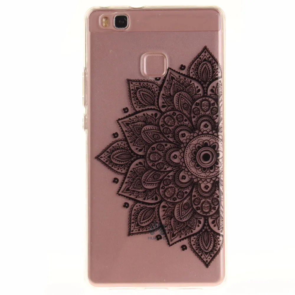 Fundas для Huawei P9 lite Case Силиконовые Мягкий Цветок TPU Крышка пункт Carcasas Coque Lite P9lite