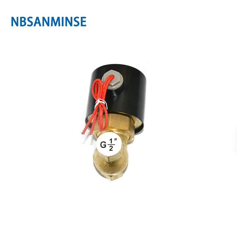 NBSANMINSE US 1 1/4 1/2 2 высокотемпературный паровой клапан латунный Соленоидный