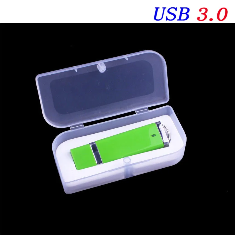 Green usb with box JASTER USB 3,0 пластиковая зажигалка форма usb флеш-накопитель мини-флешка 4 ГБ 8 ГБ 16 ГБ 32 ГБ 64 Гб 128 Гб карта памяти флеш-накопитель - Цвет: Green usb with box