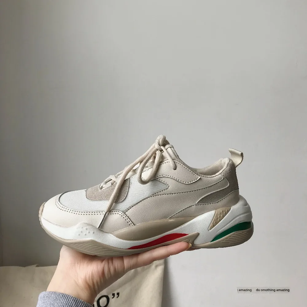 Женские кроссовки в стиле Харадзюку модные беговые туфли Корейском хип хоп с