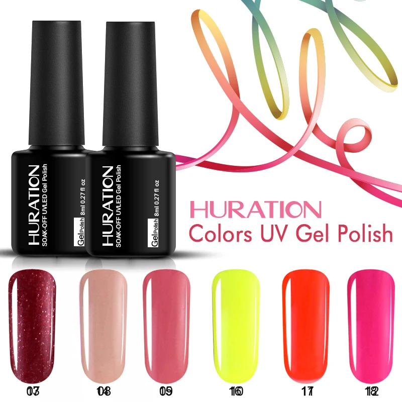 Huration 8 мл Lucky телесного цвета гель лак для ногтей 29 Цвета Высокое качество Soak Off