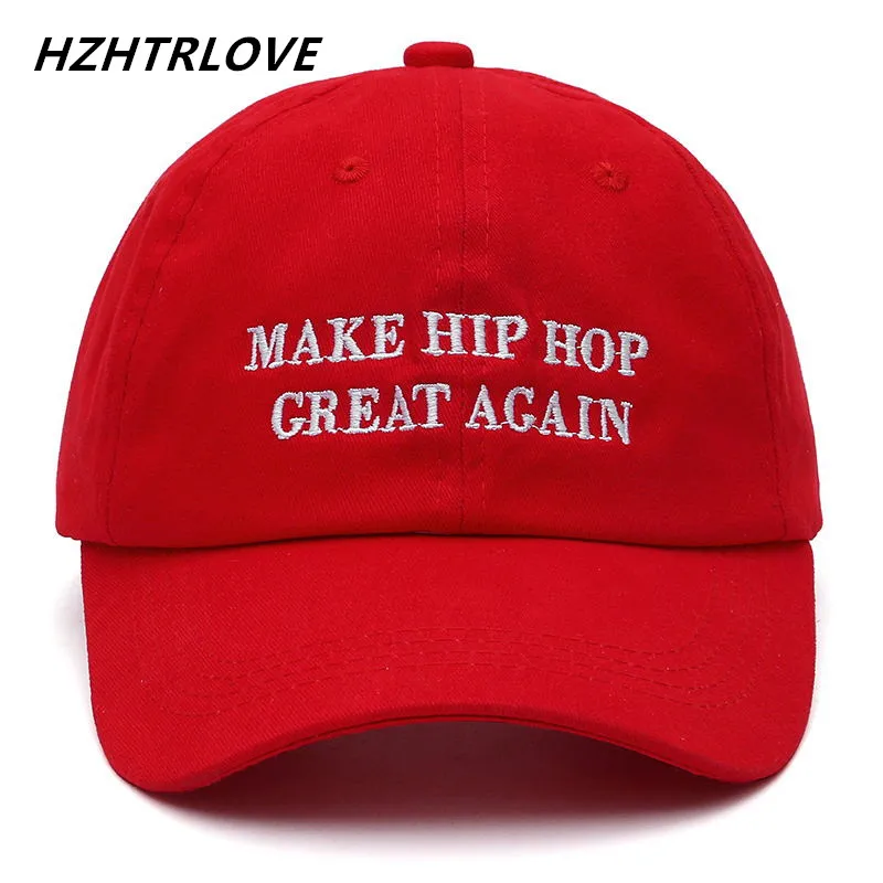 High Quality Brand Letter MAKE HIP HOP GREAT AGAIN Snapback Cap Cotton Baseball For Men Women Hip Hop Dad Hat Bone Garros | Аксессуары