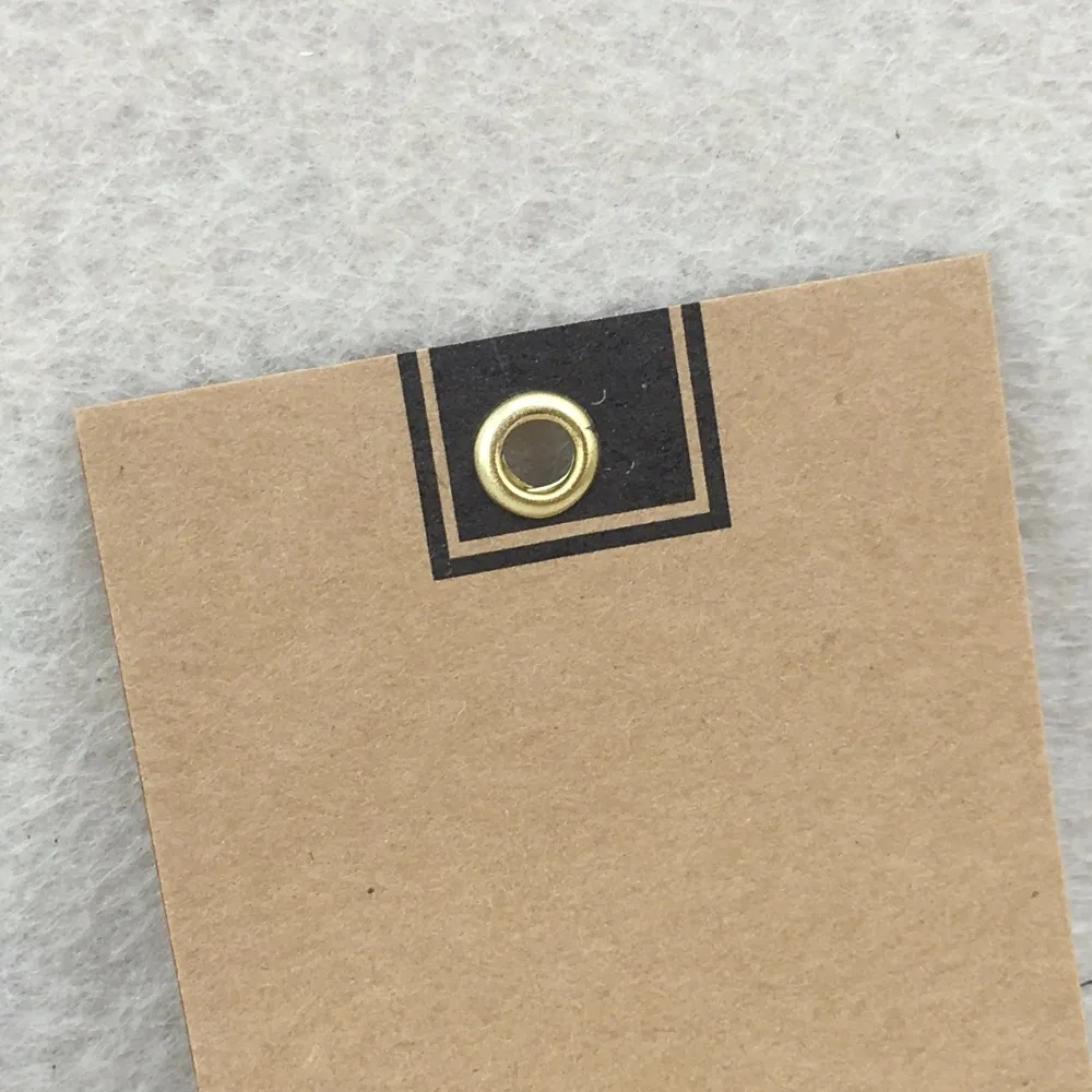 200 шт 9*4 см защитная одежда из крафт бумаги бирки подарок ценники металлические