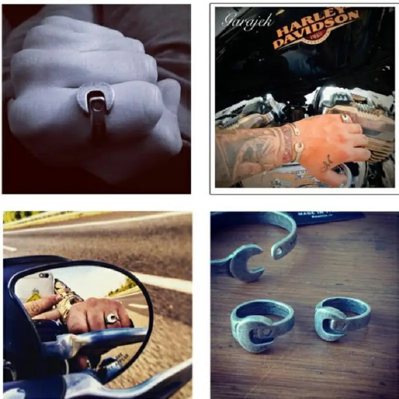 В Стиле Хип хоп/Рок античное кольцо гаечный ключ из нержавеющей стали для Для