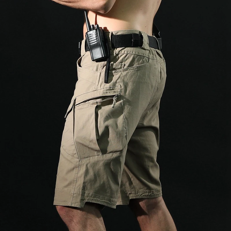 PureLeisure Men Outdoor Fishing Shorts Cargo Trousers Military Tactical Shorts for Mens Fishing Hiking Trekking Bike Shorts