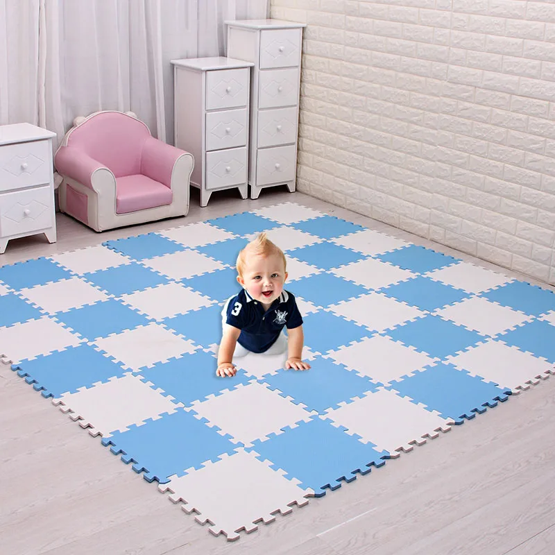 

meiqico baby EVA Foam Play Puzzle Mat/ 18 or 24/lot Interlocking Exercise Tiles Floor Carpet Rug for Kid,Each 29cmX29cm