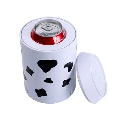 Белый Usb холодильник охладитель нагреватель Cola бутылка двойного назначения для домашнего общежития DC 5 в 12 В автомобильный офисный холодильник компьютер охладитель вина - Цвет: Белый