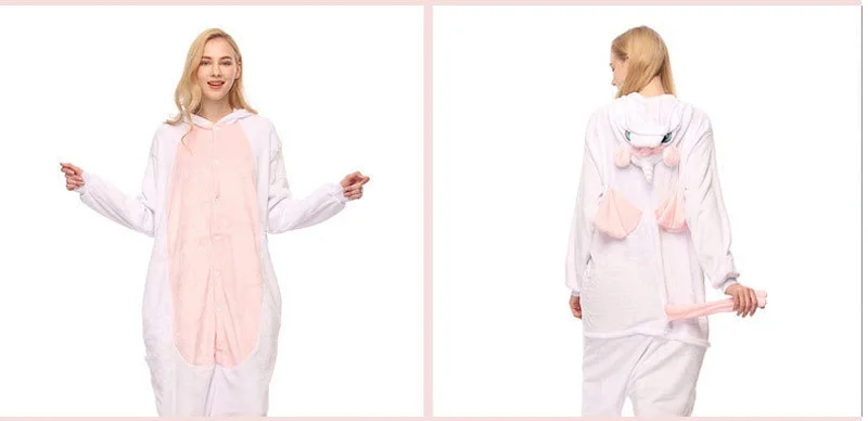 Для женщин Детская Kigurumi Пижама-комбинезон в виде животных, комплекты, одежда для сна с рисунком персонажей из мультфильмов» и «Единорог», зимние, для взрослых, подарок для ребенка, Фланелевая пижама с капюшоном