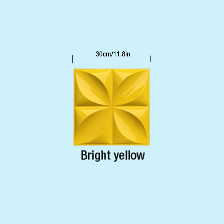 Bright yellow 3D пластиковые формы для 3D плитки панели s плесень штукатурка стены камень стены искусства Декор ABS пластиковые формы 3D стены панели наклейки потолочные панели - Цвет: Bright yellow