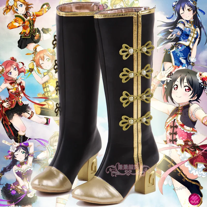 

Hot Sale Lovelive Cosplay Shoes Maki Nishikino Minami Kotori Awaken Love Live Cosplay Honoka Cosplay shoes Boots 34-46 size