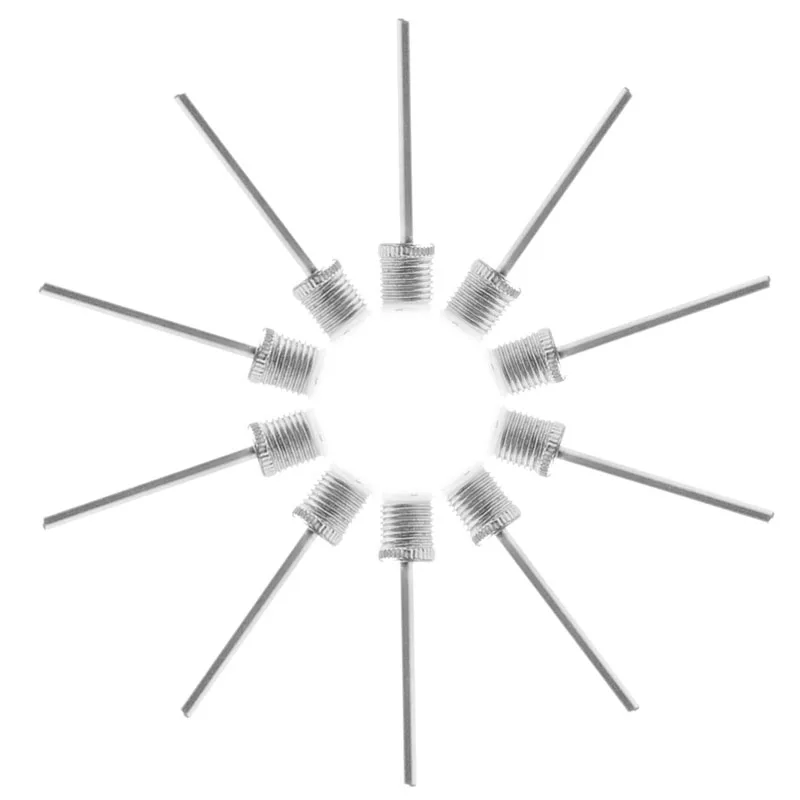 10 шт. спортивный мяч баскетбол футбол нержавеющая Инфляция насос Иглы адаптер