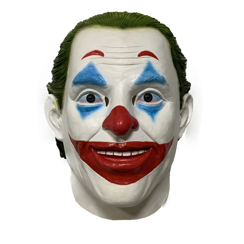 Joker маска фильм Темная ночь Косплэй ужас Клоун Маска Хэллоуин латекс Маскарадный