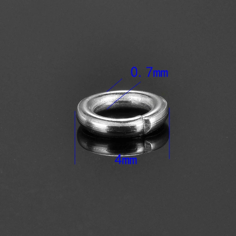 4mmx0.7mm 500pcs 500 шт./лот 2,5/3/3,5/4 мм соединительные кольца Нержавеющая сталь Открытый круг соединительные кольца DIY Цепочки и ожерелья браслет ювелирные изделия аксессуары - Цвет: 4mmx0.7mm 500pcs