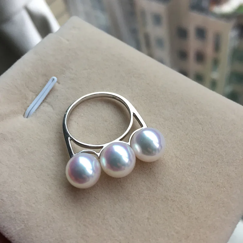 Вечная Свадьба Женский подарок Слово 925 пробы настоящий японский жемчуг акоя