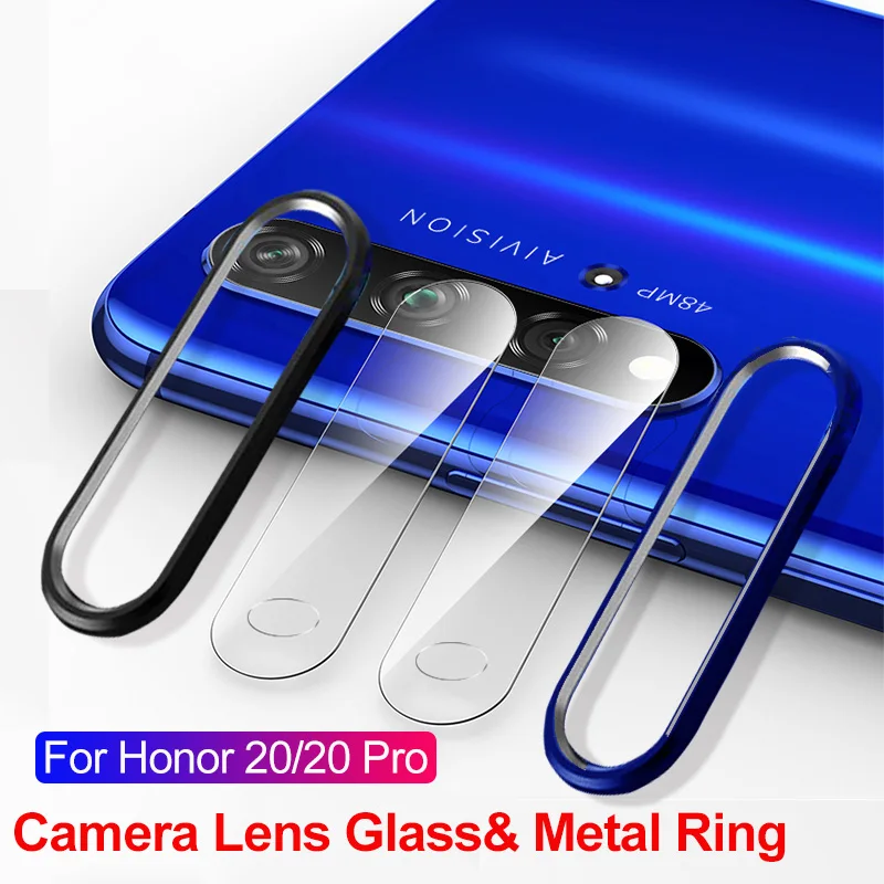 Закаленное стекло для Huawei Honor 20 Pro Nova 5T Защитное объектива камеры защитное кольцо