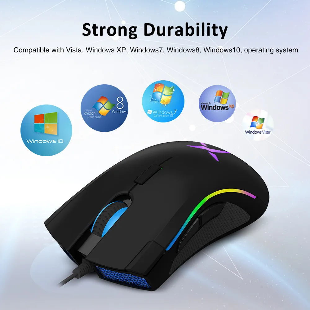 Проводная игровая клавиатура и мышь Delux T9 Pro односторонняя механическая
