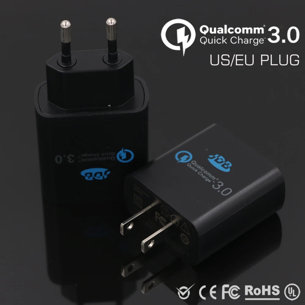 Оптовая продажа 100 шт./лот Быстрая Зарядка 3.0 КК USB Зарядное Устройство JDB
