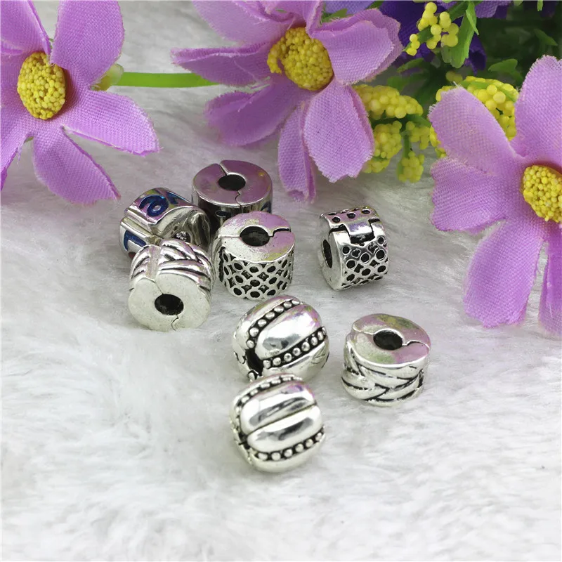 Защитные пробки из сплава покрытые бусинами подходят для браслетов в стиле pan