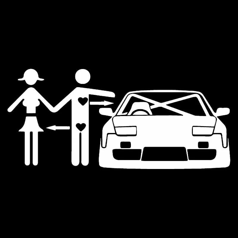 YJZT x см наклейка на автомобиль с надписью LOVE винил JDM мультяшное украшение для