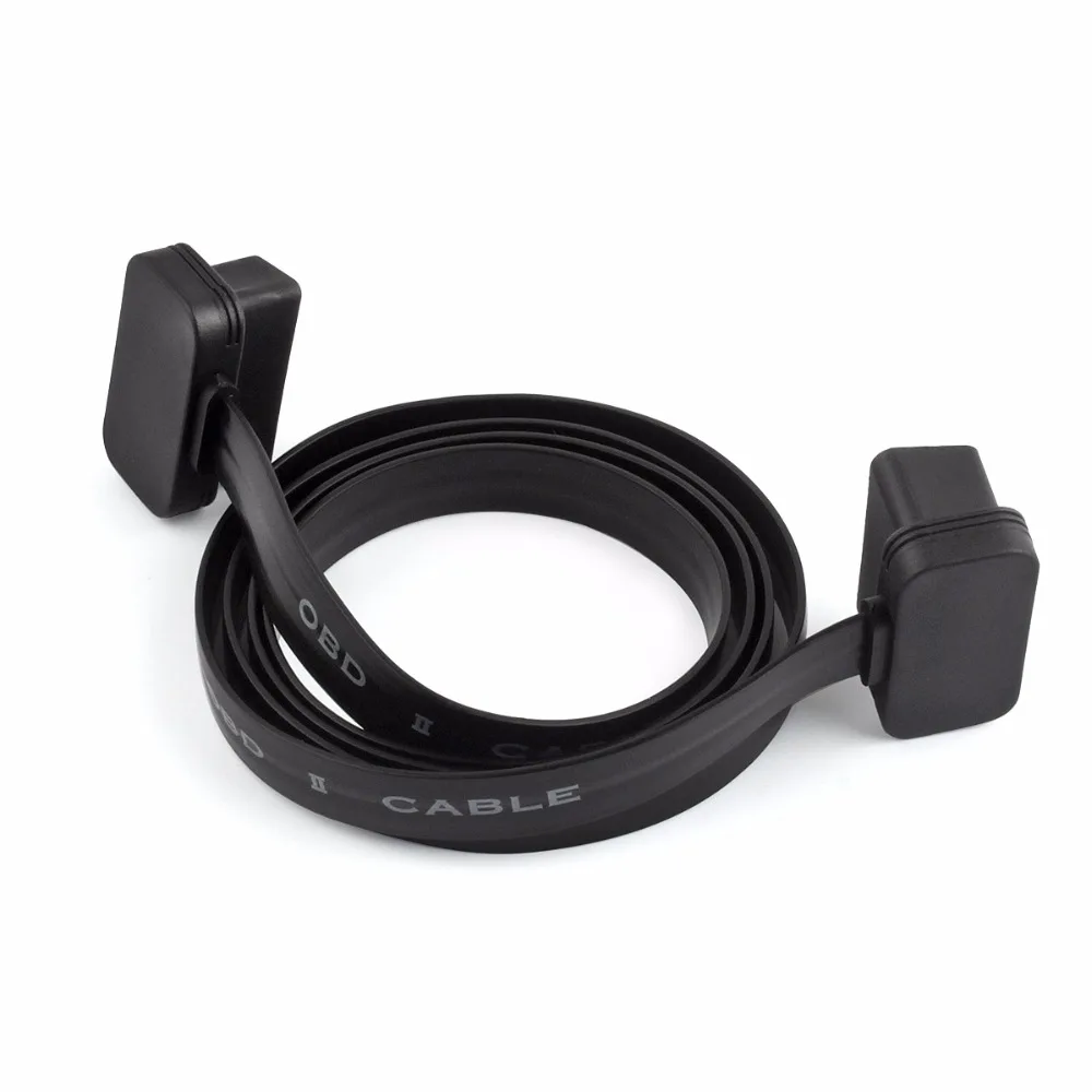 Новый Удлинительный шнур OBD2 OBDII 60 см 16Pin ELM327 штекер удлинитель OBD 2 автомобильный