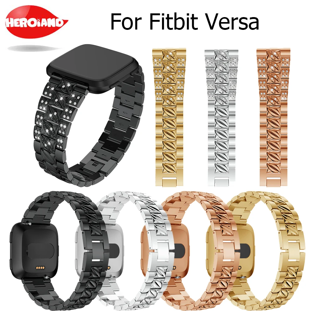 Ремешок для браслета Fitbit Versa умные аксессуары браслет с бриллиантами элегантный
