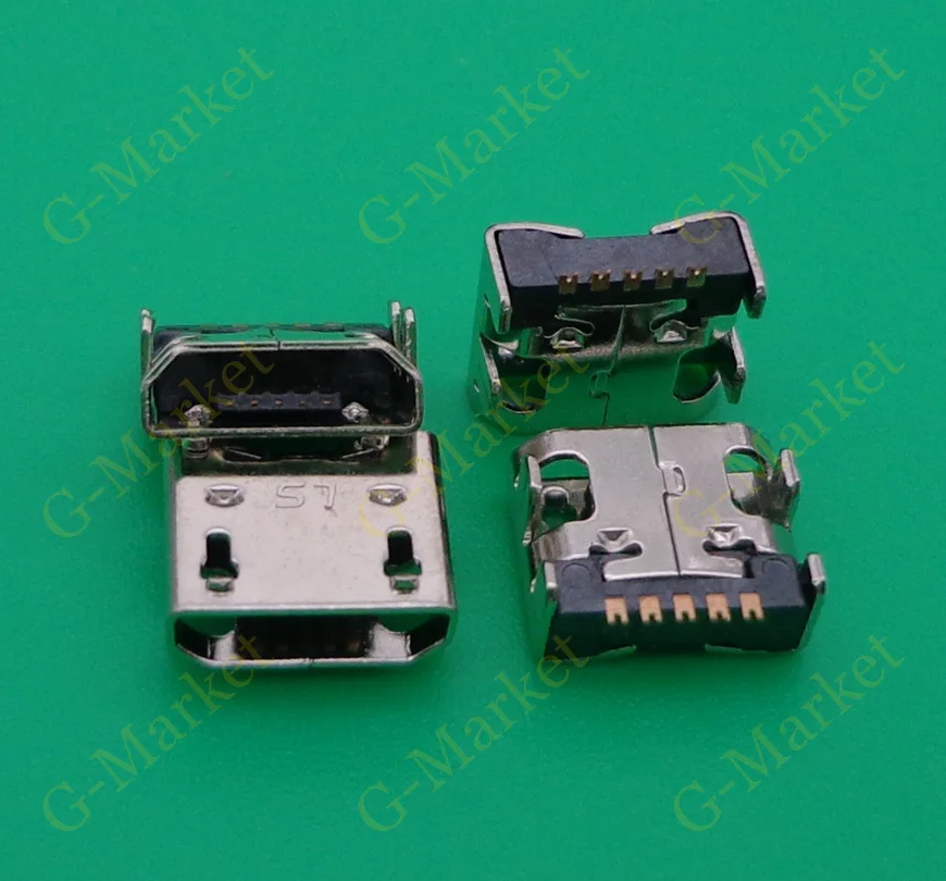 50x Micro USB разъем для зарядки LG Optimus L4 E440 E445 E960 Nexus 4|connector usb|connector chargeconnector socket |