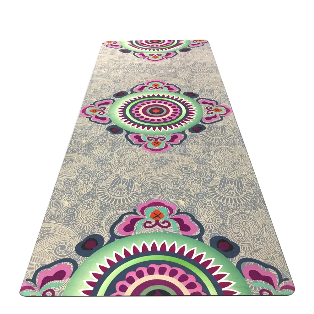 

New 183cm*61cm*3.5mm Natural Rubber Suede Fabirc Non-Slip Environmental Protection Lose Weight Exercise Mat Fitness Yoga Mat