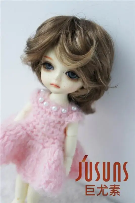 JD075 1/8 Модные Синтетические мохер BJD парики для кукол Размер 5-6 дюймов модные короткие кукольные волосы высокое качество Аксессуары для кукол