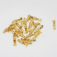 2000pcs 4 0 bullet crimp terminal car electrical wire connector diameter 4mm pin non insulated 4mm male crimp terminals
