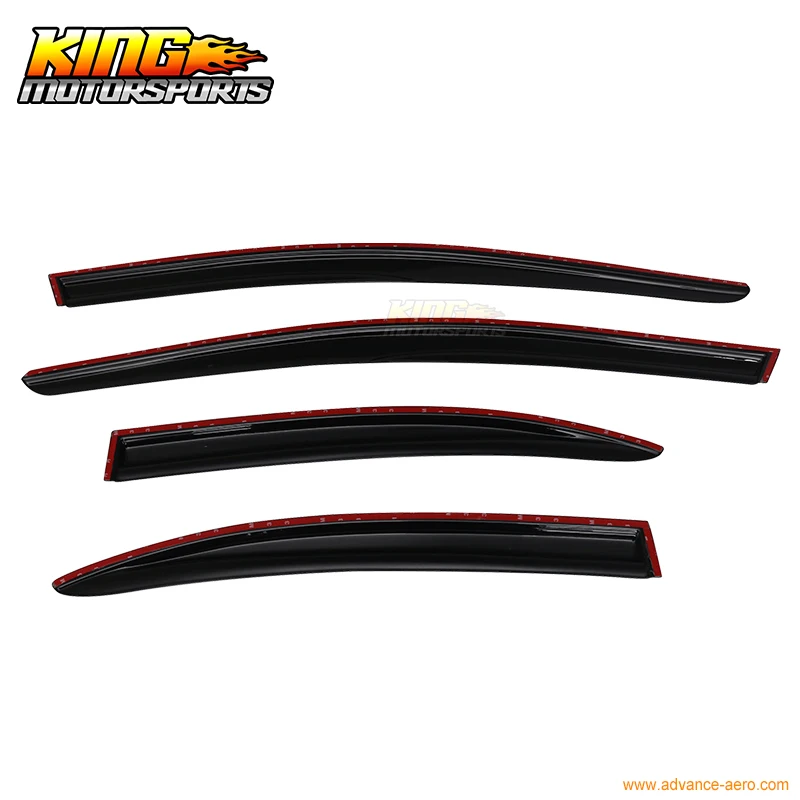 Подходит для Mitsubishi Lancer & Evo 2008 2015 дымчатые Aero JDM дефлекторы наклеиваются на оконные