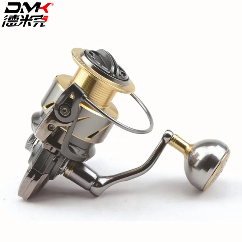 

DMK 800-5000 Size Spinning Fishing Reel 5.2:1/11+1BB Steering-wheel CNC Handle Molinete Para Pesca Spinning Reel Moulinet Peche