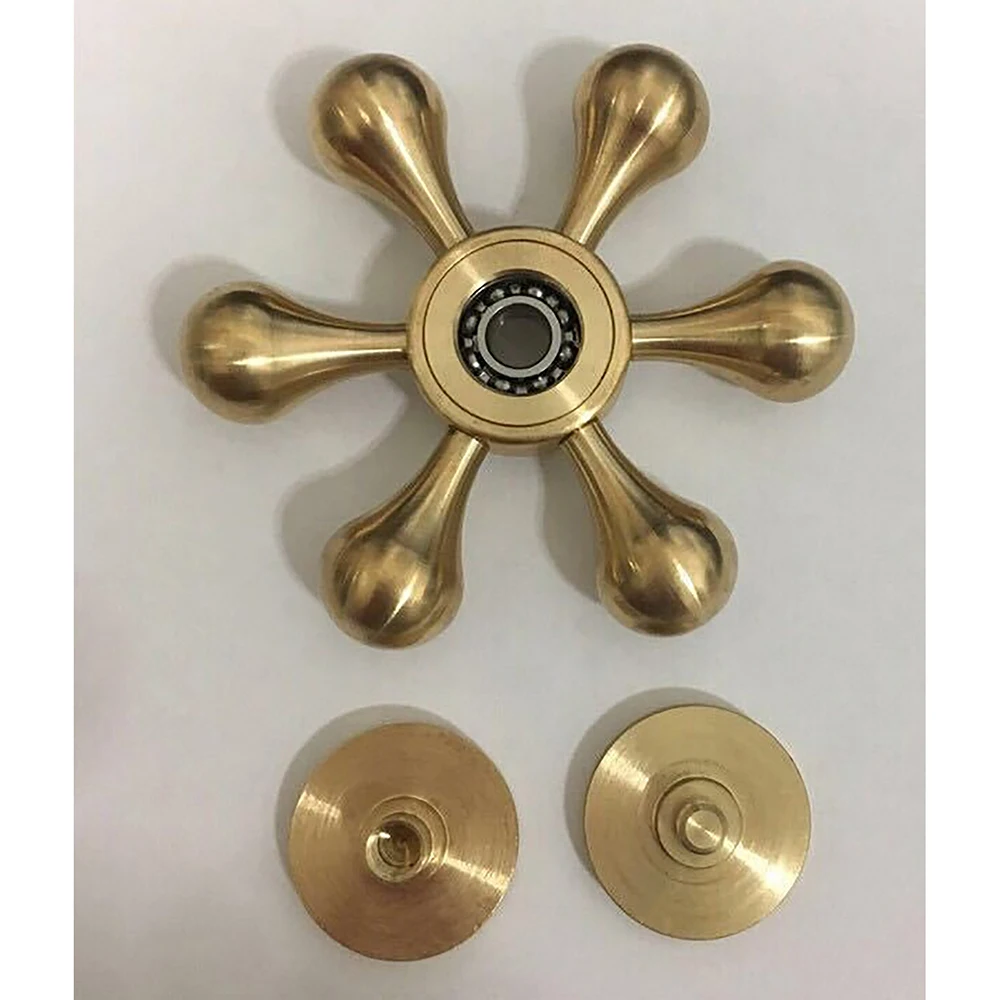 Спиннеры латунь металл EDC палец Spinner анти-стресс ручной Для аутизм СДВГ